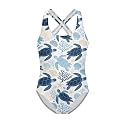 Xpyiqun Swimsuit for Girls One Piece Bathing Suits Size 5-14 Sleeveless Swimwear Cross Shoulder Strap Swimming Wear