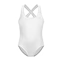 Xpyiqun Swimsuit for Girls One Piece Bathing Suits Size 5-14 Sleeveless Swimwear Cross Shoulder Strap Swimming Wear