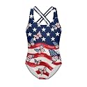 Xpyiqun Swimsuit for Girls One Piece Bathing Suits Size 5-14 Sleeveless Swimwear Cross Shoulder Strap Swimming Wear