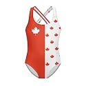 Xpyiqun Swimsuit for Girls One Piece Bathing Suits Size 5-14 Sleeveless Swimwear Cross Shoulder Strap Swimming Wear