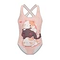 Xpyiqun Swimsuit for Girls One Piece Bathing Suits Size 5-14 Sleeveless Swimwear Cross Shoulder Strap Swimming Wear