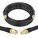 XRDS -RF 10ft SMA Male to SMA Female Coax Extension Cable, 50 Ohm KMR240 Low Loss SMA Coax Coaxial Cable with SMA Connectors for 3G/4G/5G/LTE/ADS-B/WiFi/RF/Ham/Radio