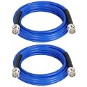 XRDS -RF 12G SDI Cable 6FT 2PCS, SDI Video Cables 3G/6G/12G 75ohm BNC Male Cable Supports HD-SDI/3G/6G-SDI/4K/8K for Video Security Camera Converter