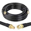 XRDS -RF 20ft SMA Male to SMA Female Coax Extension Cable, 50 Ohm KMR240 Low Loss SMA Coax Coaxial Cable with SMA Connectors for 3G/4G/5G/LTE/ADS-B/WiFi/RF/Ham/Radio