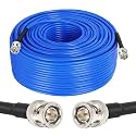 XRDS -RF 300FT SDI Cable, 3G/6G-SDI Cable BNC Digital Video Cables 75 Ohm RG59 BNC Male Cables for 3G/6G HD SDI Monitor Video Recorder Converter Splitter Security Camera