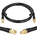 XRDS -RF 3ft SMA Male to SMA Female Coax Extension Cable, 50 Ohm KMR240 Low Loss SMA Coax Coaxial Cable with SMA Connectors for 3G/4G/5G/LTE/ADS-B/WiFi/RF/Ham/Radio (Not for TV)