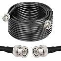XRDS -RF 50 ohm BNC Cable 50FT, BNC Male Extension RG58 Coax Cable for Antenna Analyzer, CB Radio, Security CCTV Camera