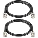 XRDS -RF 50 ohm BNC Cable 4FT 2PCS, BNC Male Extension RG58 Coax Cable for Antenna Analyzer, CB Radio, Security CCTV Camera