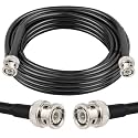 XRDS -RF 50 ohm BNC Cable 10FT, BNC Male Extension RG58 Coax Cable for Antenna Analyzer, CB Radio, Security CCTV Camera