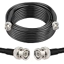 XRDS -RF 50 ohm BNC Cable 25FT, BNC Male Extension RG58 Coax Cable for Antenna Analyzer, CB Radio, Security CCTV Camera