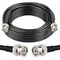 XRDS -RF 50 ohm BNC Cable 20FT, BNC Male Extension RG58 Coax Cable for Antenna Analyzer, CB Radio, Security CCTV Camera