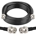 XRDS -RF 50 ohm BNC Cable 15FT, BNC Male Extension RG58 Coax Cable for Antenna Analyzer, CB Radio, Security CCTV Camera