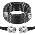 XRDS -RF 50 ohm BNC Cable 30FT, BNC Male Extension RG58 Coax Cable for Antenna Analyzer, CB Radio, Security CCTV Camera