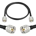 XRDS -RF RG58 Coax CB Cable 3FT, 50 Ohm with PL-259 UHF Male Connectors – Flexible & Durable Coaxial Cable for CB Radio, Ham Radio, Antenna, SWR Meter, SDR
