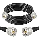 XRDS -RF RG58 Coax CB Cable 18FT, 50 Ohm with PL-259 UHF Male Connectors – Flexible & Durable Coaxial Cable for CB Radio, Ham Radio, Antenna, SWR Meter, SDR