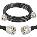 XRDS -RF RG58 Coax CB Cable 6FT, 50 Ohm with PL-259 UHF Male Connectors – Flexible &amp; Durable Coaxial Cable for CB Radio, Ham Radio, Antenna, SWR Meter, SDR