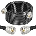 XRDS -RF RG58 Coax CB Cable 50FT, 50 Ohm with PL-259 UHF Male Connectors – Flexible &amp; Durable Coaxial Cable for CB Radio, Ham Radio, Antenna, SWR Meter, SDR