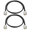 XRDS -RF RG58 Coax CB Cable 3FT-2PCS, 50 Ohm with PL-259 UHF Male Connectors – Flexible &amp; Durable Coaxial Cable for CB Radio, Ham Radio, Antenna, SWR Meter, SDR