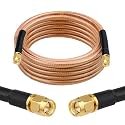 XRDS -RF RG8X SMA Extension Cable, Low Loss SMA Male to SMA Male Coaxial Cable, High-Density Braided Copper 50 Ohm Coax for WiFi Antenna, 4G 5G LTE Gateway, Router, Ham Radio 10FT