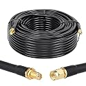 XRDS RF SMA Extension Cable - 100 FT with SMA Male to Female Connector, 50 Ohm Low Loss Coax Coaxial Cable