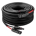 XRDS -RF Solar Panel Cable 20FT, 10AWG Solar Extension Cable with Male &amp; Female Solar Connectors, Flame-Retardant Protective Sleeving Solar Cable, Weatherproof PV Wire for Solar Panel Connection