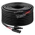 XRDS -RF Solar Panel Cable 40FT, 10AWG Solar Extension Cable with Male &amp; Female Solar Connectors, Flame-Retardant Protective Sleeving Solar Cable, Weatherproof PV Wire for Solar Panel Connection