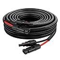 XRDS -RF Solar Panel Cable 6FT, 10AWG Solar Extension Cable with Male &amp; Female Solar Connectors, Flame-Retardant Protective Sleeving Solar Cable, Weatherproof PV Wire for Solar Panel Connection