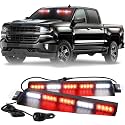 XRIDONSEN 34 inch Visor Lights 40 LED Strobe Lights