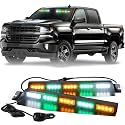 XRIDONSEN 34 inch Visor Strobe Lights 40 LED Interior Lights
