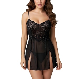 Xs and Os Womens Lace Double Slit