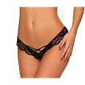 Xs and Os Women's Lace Thong Panty