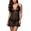 Xs and Os Women39s Lace Babydoll Lingerie