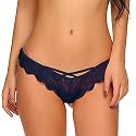 Xs and Os Women's Lace Thong Panty