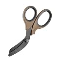 XShear 7.5” Extreme Duty Trauma Shears - Black Titanium Coated Blades, The perfect scissors for the Paramedic, EMT, Nurse or any Emergency Healthcare Provider (Coyote Brown)