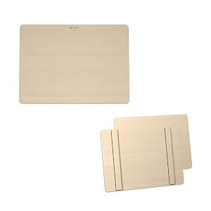 xsource wooden lightweight drawing board a2 size both side pre laminated drawing board with magnet for kids artists architect engineering drawing students a2-laminated with battens