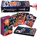 XSYLOHXL Celestial Dreamy Wilds Tarot Cards for Beginners with Guidebook, RWS-Inspired 78-Card Deck, Holographic Pink Gilded Edges, 400GSM Card Stock