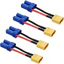 XT60 Male to EC5 Female Connector,XT60-EC5 Extension Cable Adapter