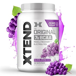 scivation xtend glacial grape 90 servings powder