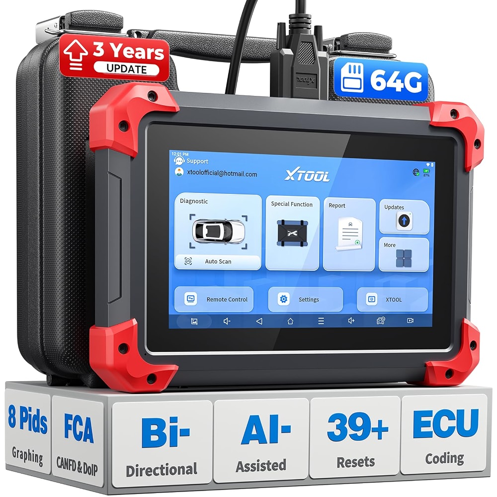 XTOOL D7 Bidirectional Scan Tool: 2026 Ai-Assisted OBD2 Scanner ...