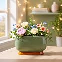 Xtore Refined Glazed Ceramic Bonsai Planter Pot