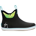 XTRATUF 6” Men’s Ankle Deck Boot Guy Harvey - Lightweight, 100% Waterproof Rubber Footwear - Non-Marking, Slip-Resistant Outsole - Moisture-Wicking Liner