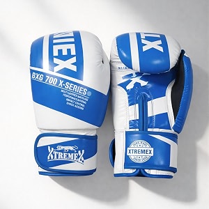 xtremex x-series boxing gloves premium boxing gloves for men and women training sparring and bag gloves for boxing mma and martial arts 10oz blue
