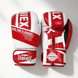 xtremex x-series boxing gloves premium boxing gloves for men and women training sparring and bag gloves for boxing mma and martial arts 12oz red