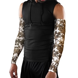 xtrim unisex arm compression sleeves for bike riding medium camo dessert