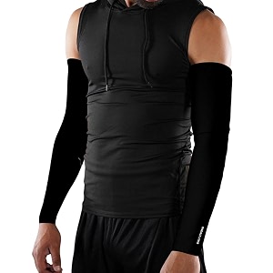 xtrim unisex arm compression sleeves for bike riding medium jet black