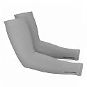 XTRIM Unisex Arm Compression Sleeves for Outdoor & Indoor, Dust and Sun Protection Sleeves for Men & Women, Arm Sleeves for Bike Riding, Cricket, Running & Basketball (Medium, Grey Shade)