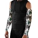 XTRIM Unisex Arm Compression Sleeves for Bike Riding, Medium, Camo Green