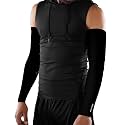 XTRIM Unisex Arm Compression Sleeves for Bike Riding, Large, Jet Black