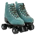 XUDREZ Cowhide Roller Skates for Women and Men High-Top Shoes Double-Row Design,Adjustable Classic Premium Roller Skates