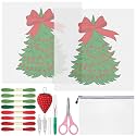 XunYee 21 Pcs Christmas Tree Needlepoint Kit for Beginners Adults Starters